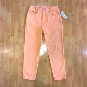 PASTEL SORBET LIGHT ORANGE BDG HIGH-WAISTED PANTS